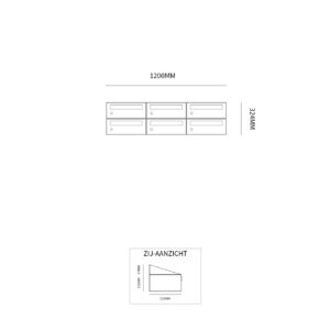 HIVE SET 3-BREED, 2-HOOG ZWART