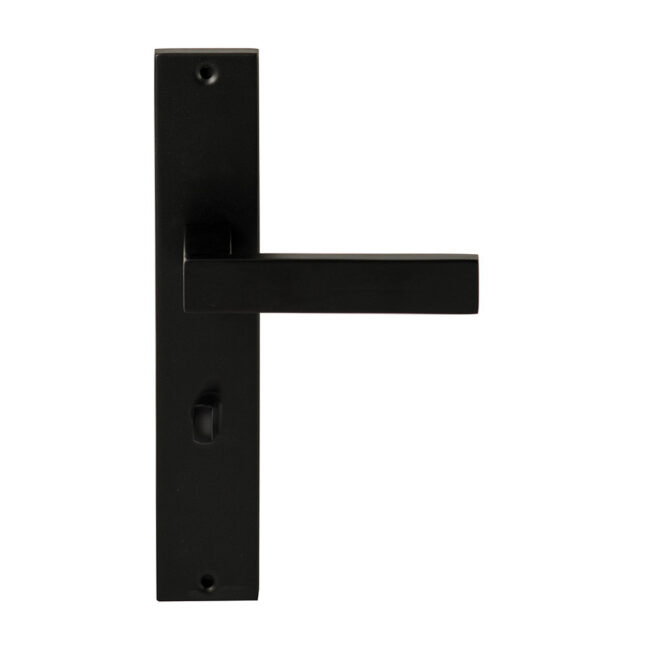 deurkruk Seattle langschild rechthoek WC.63/8 zwart