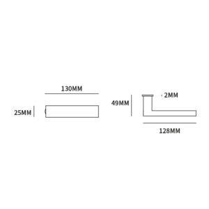 Seattle minimal rond inox rozet deurkruk