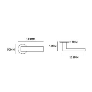 DEURKRUK SEATTLE ROND ROZET DUN INOX