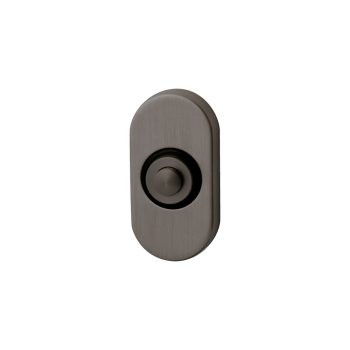 Beldrukker ovaal PVD gun metal