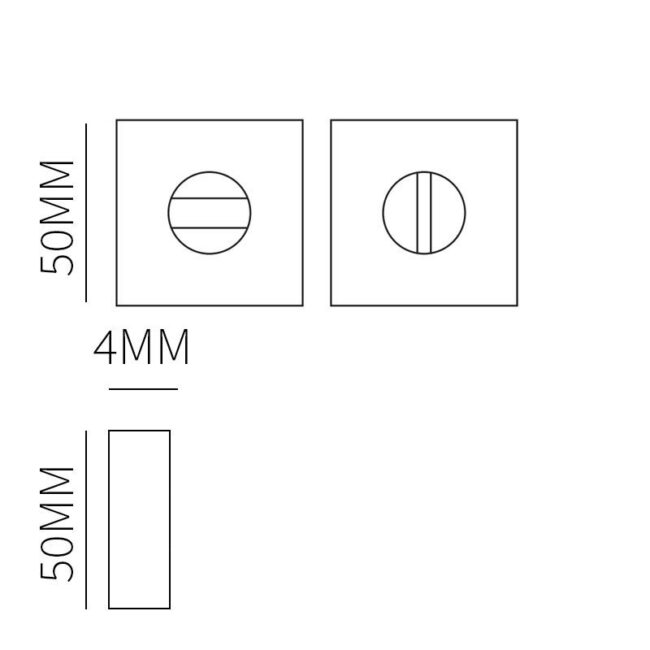 VARIOVIERKANT 304 8MM ROESTVASTSTAAL