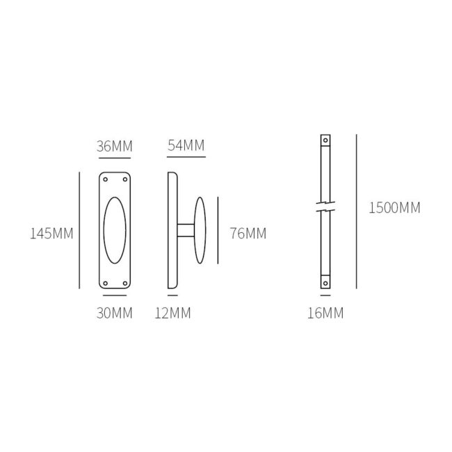 espagnolet getrommeld messing