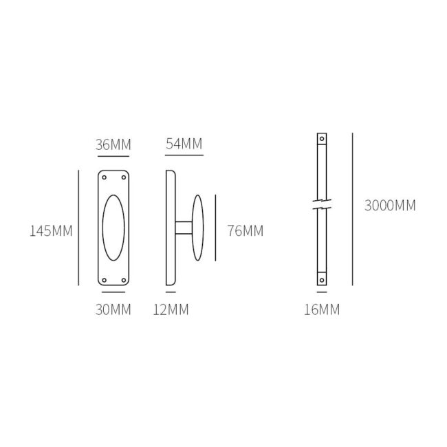 espagnolet getrommeld messing