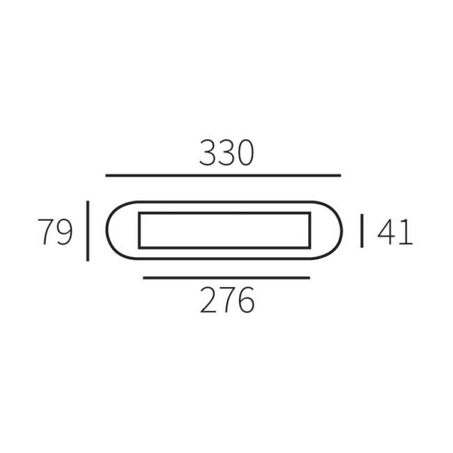 BRIEFPLAAT COMBINATIE 330X79MM